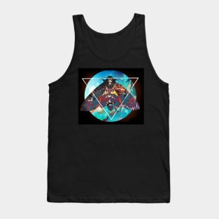 Psychedelic Death's Head Moth Tank Top